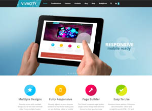 Vivacity: Ultimate Responsive Multi-purpose WP Theme