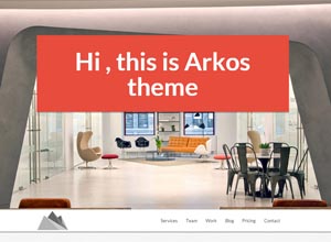 ARKOS – WordPress Responsive One-page Theme
