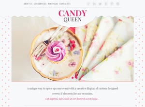 Candy Queen – Responsive One Page Theme