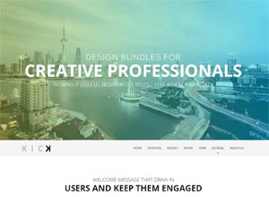 KICK – Onepage Responsive WordPress Theme