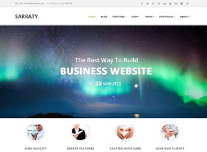 Sarraty – Retina Responsive Multi-Purpose Theme