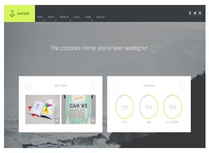 Anchor – Corporate/Industrial WordPress Theme