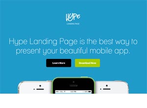 Hype – WordPress App Landing Page