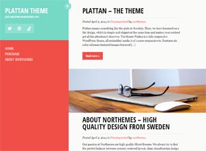 Plattan – Flat and Responsive WordPress Theme