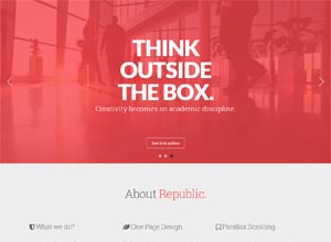 Republic – Creative One Page Multi-Purpose Theme