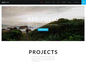 Redfolio – a Responsive OnePage WordPress Theme