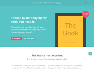 TheBook – App / eBook HTML5 + CSS3 Landing Page