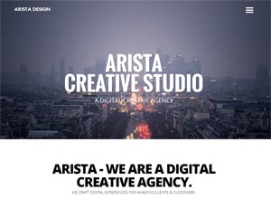 Arista – Creative One Page WP Theme