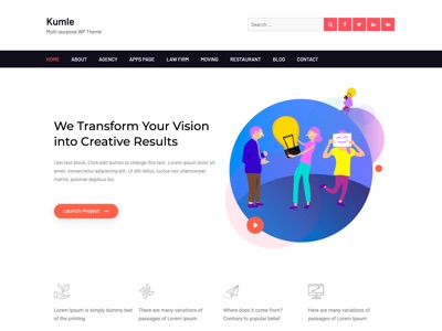 Kumle Free Multipurpose Elementor WordPress