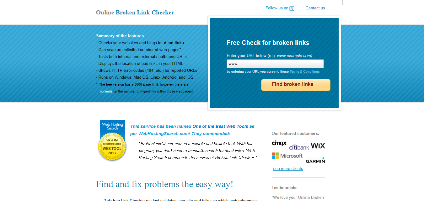 Broken Link Check