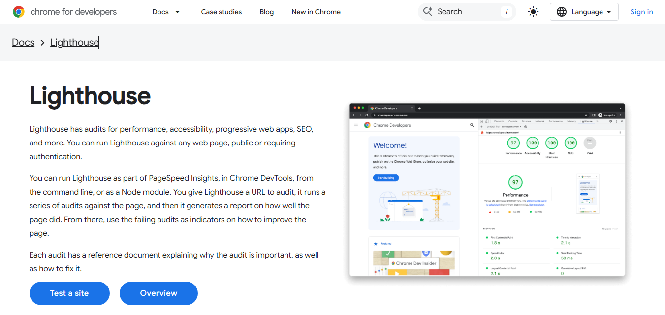 Google Lighthouse Website Audit Tool