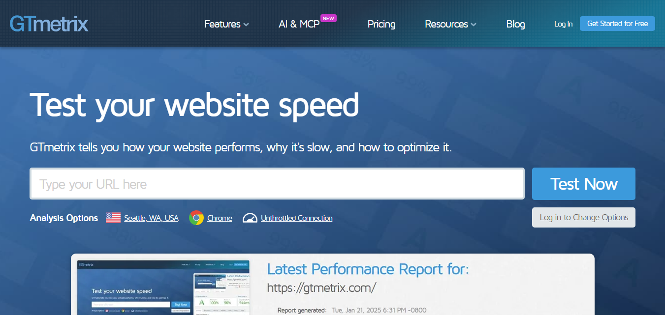 GTmetrix